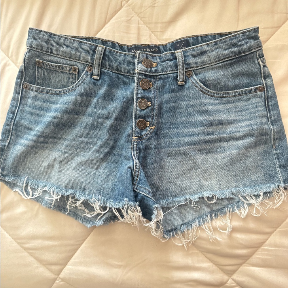 Lucky Brand Distressed Blue Jean Shorts